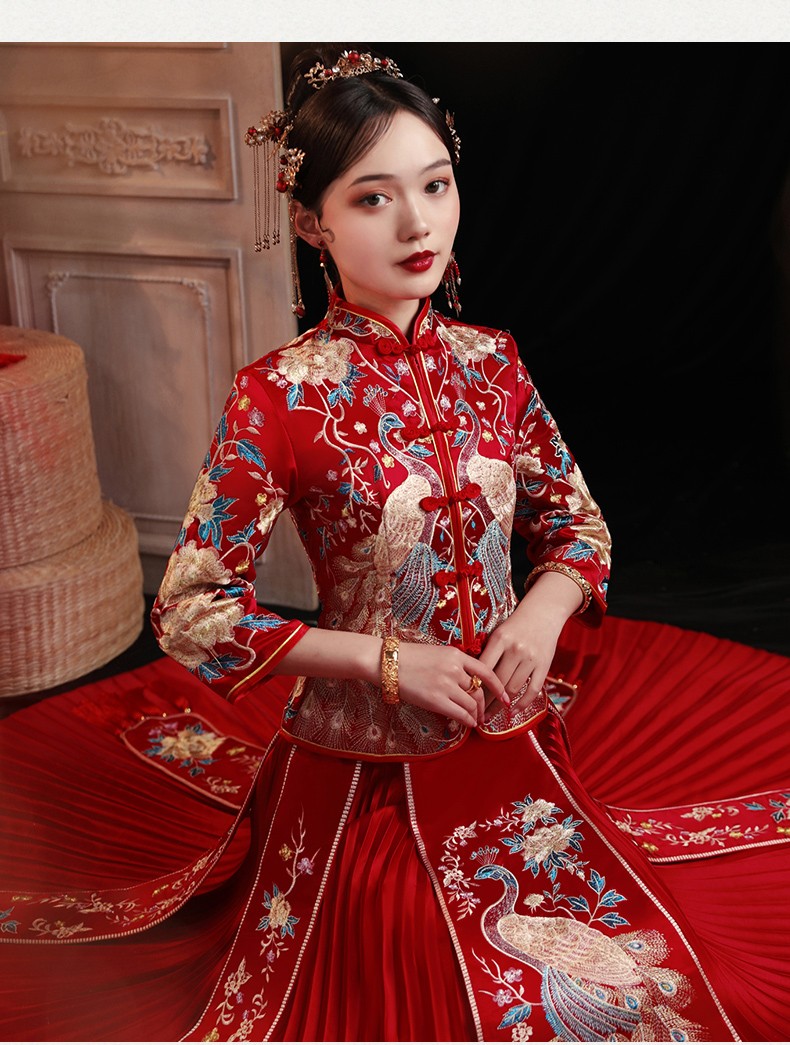 汉妮雅 品牌女装秀禾服新娘2021新款中式结婚礼高端大气舒适减龄显瘦