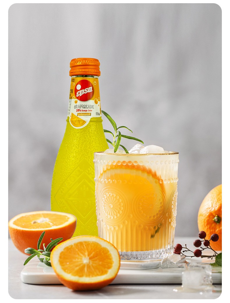 希腊哇尔塔epsa可乐味橙汁柠檬血橙碳酸饮料气泡水果味汽水饮料232ml6