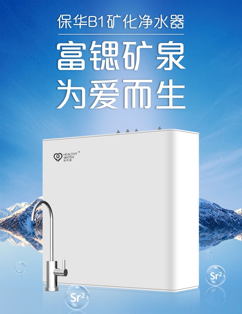 保华2号b1矿化净水器家用直饮益养源净水机富锶矿物质水