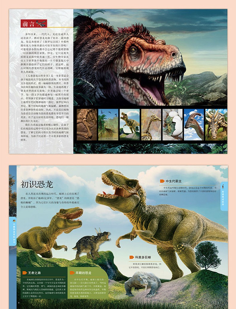 儿童恐龙百科全书幼儿图书故事书儿童恐龙书籍儿童读物北京工艺美术