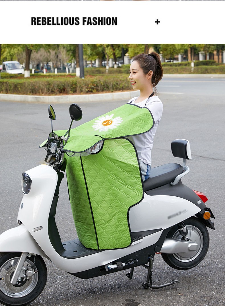 映季电动车挡风被夏季户外电动车骑行防风薄款防晒罩摩托车电瓶车防水