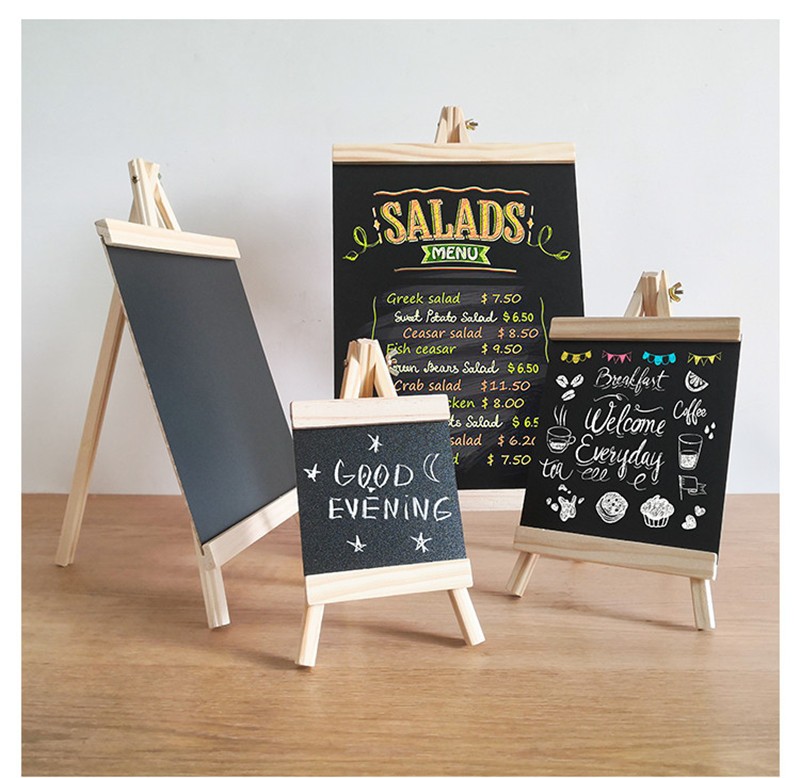 南山驹 桌面木质摆小黑板立式迷你咖啡餐厅奶茶店写字广告展示菜单牌