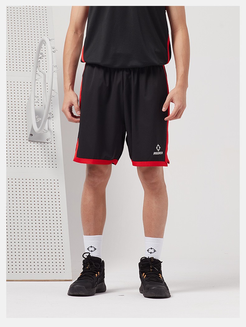 准者运动短裤2021新款篮球裤男士运动跑步健身比赛训练宽松透气短裤五