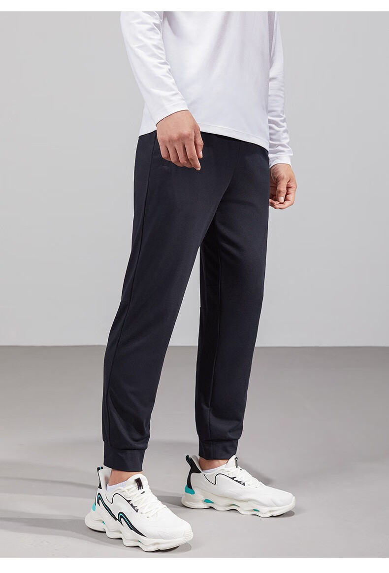 erke鸿星尔克运动裤男裤夏秋季外穿健身跑步裤子男士针织长裤舒适百搭