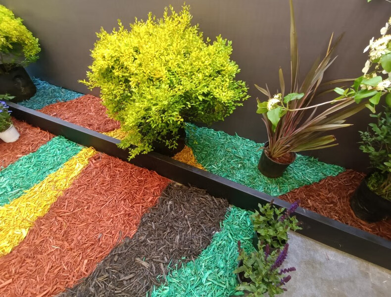 瑾园彩色木屑红树皮有机覆盖物花园艺景观庭院装饰铺黄土地面树穴防草