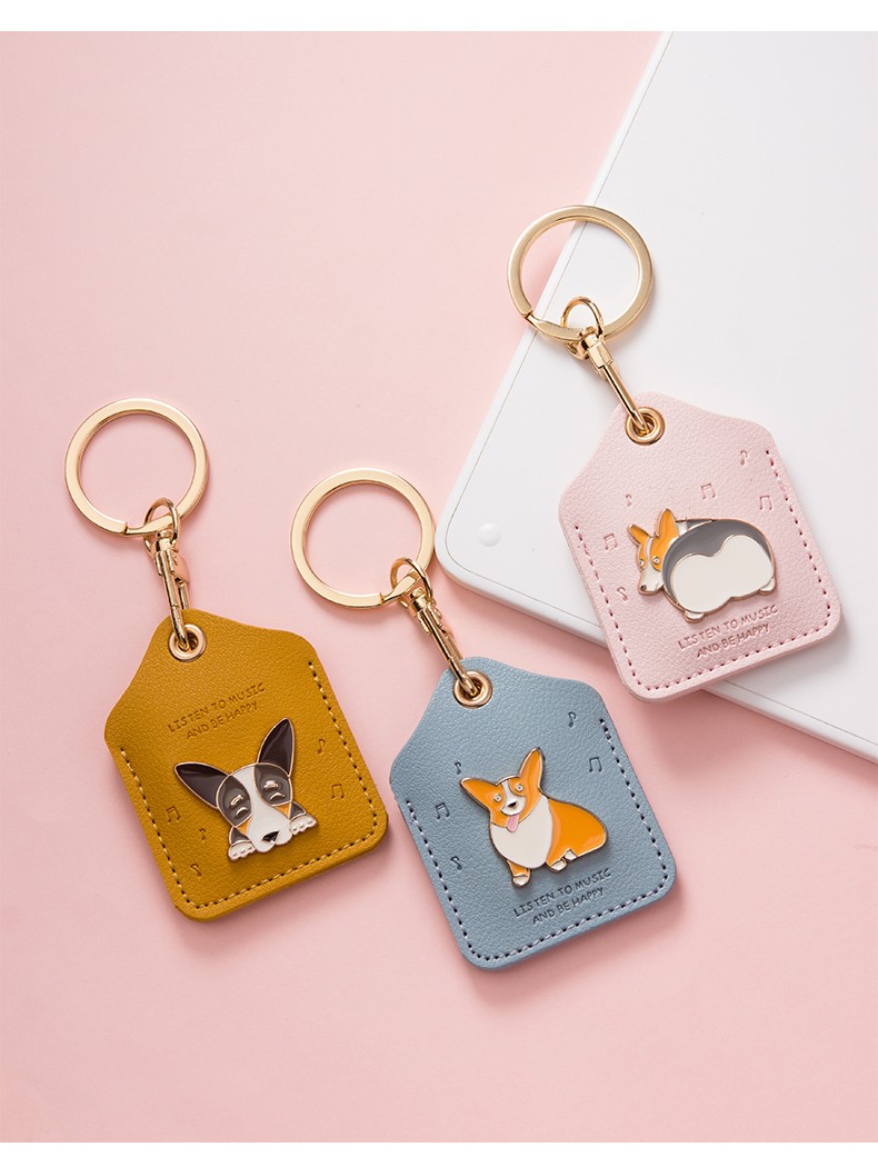 拓驰狗狗门禁卡套钥匙扣挂件小区可感应ic电梯门禁公交卡保护套包挂饰