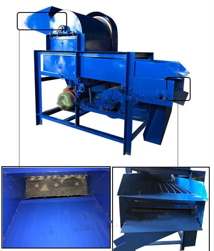 现货速发新型板栗脱蓬机全自动板栗去皮脱壳机三层筛选栗子剥壳去毛刺