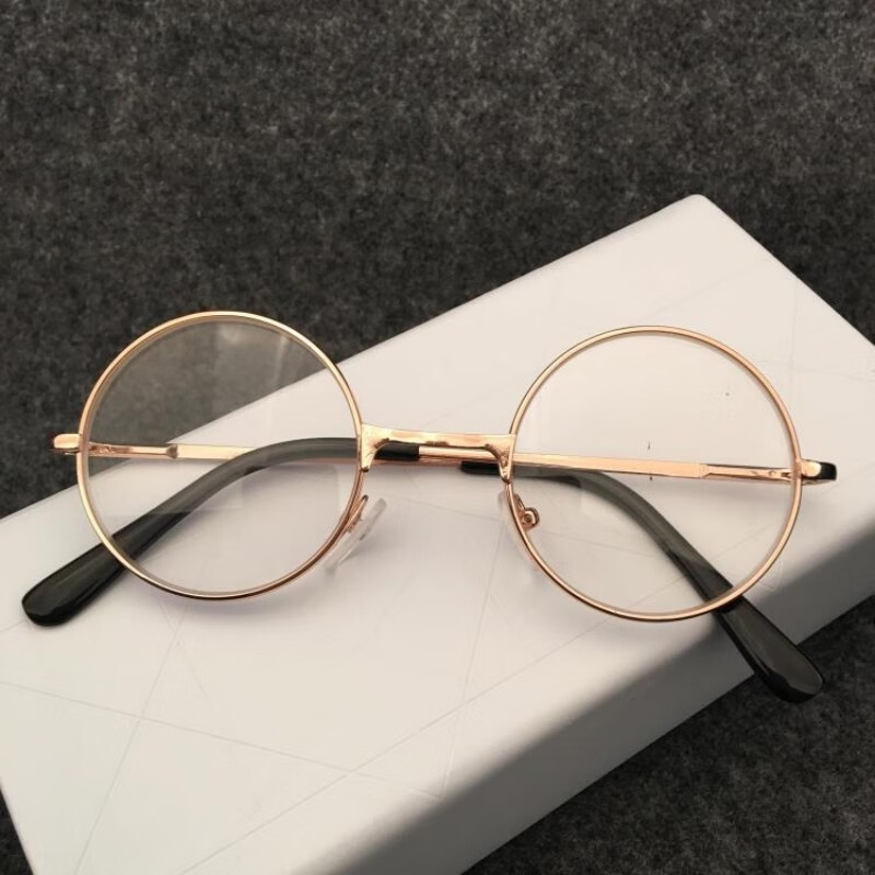 复古圆形眼镜框太子镜眼镜架男女款潮小圆眼镜平光镜可配眼镜陶亦妗