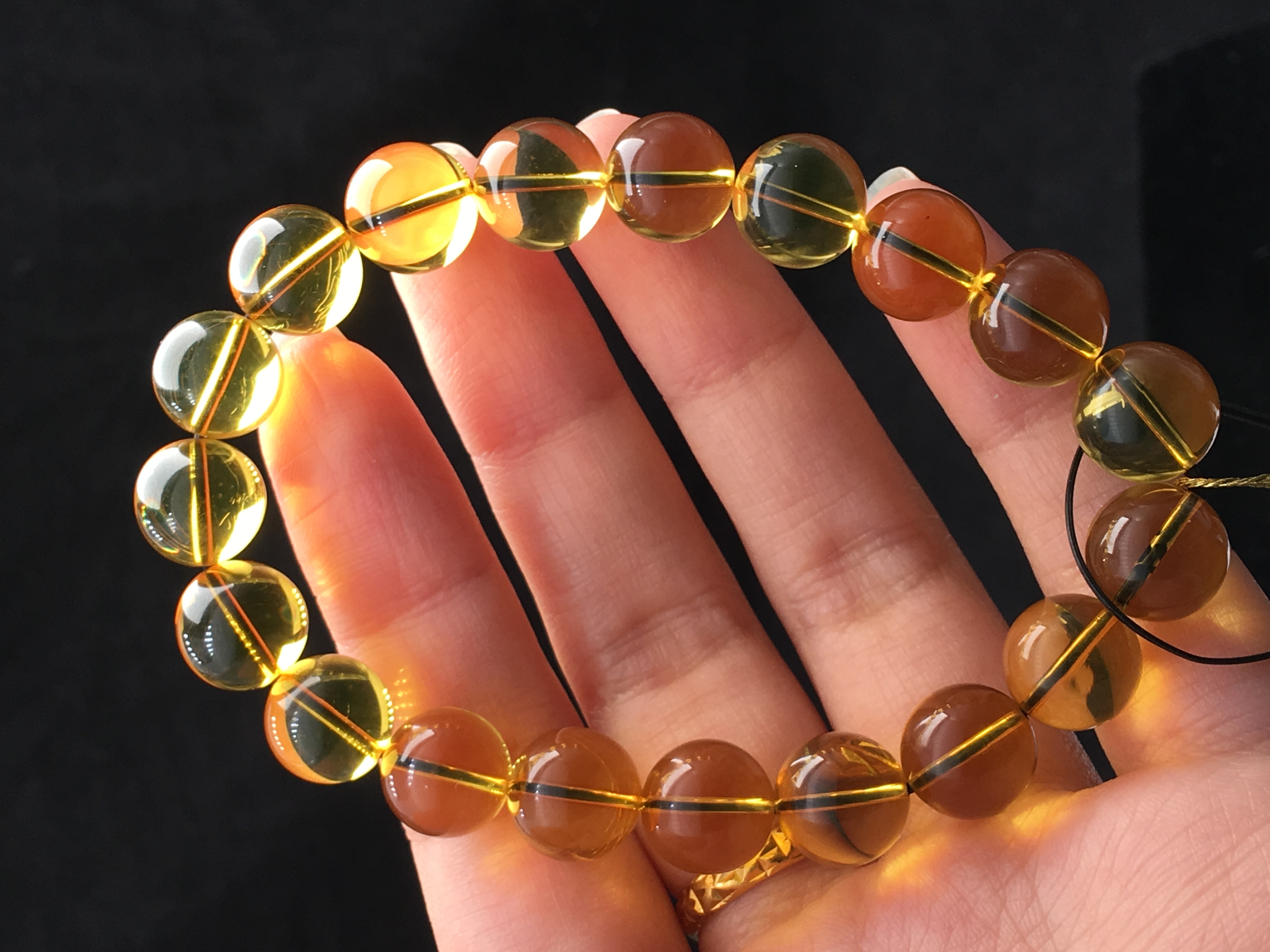 亏本清仓 蓝珀琥珀手串 克重11.2 男女饰品礼物