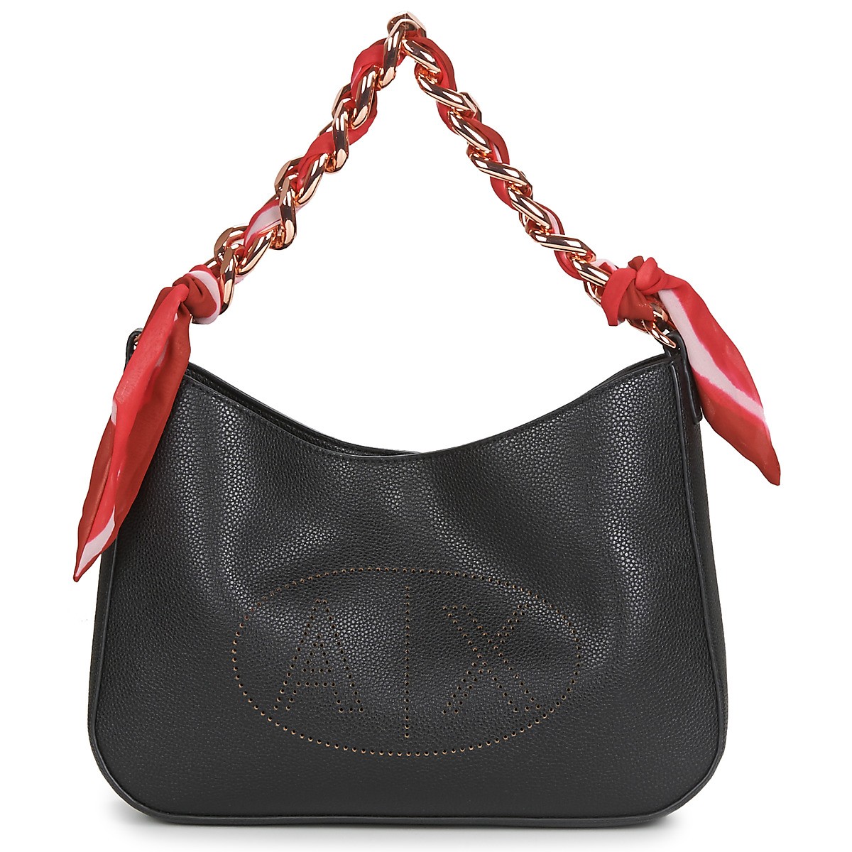 emporio armani eax阿玛尼女包手提包黑色2022新款轻奢风潮流百搭单肩