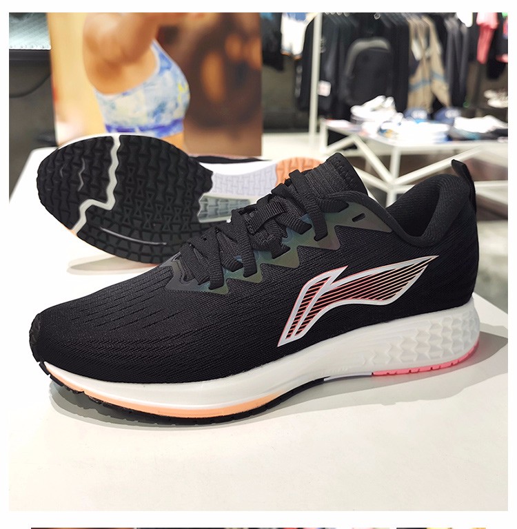 李宁赤兔4代运动鞋女跑步鞋新款女子弹性竞速跑鞋缓震耐磨轻便网布