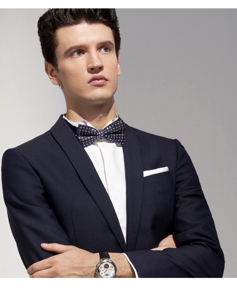 诺丁山休闲西服男修身商务时尚蓝色西服上衣na770042蓝色65y