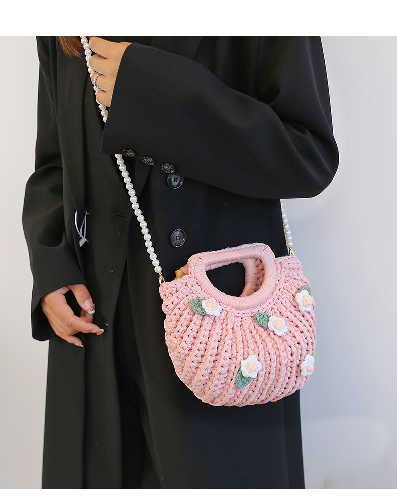 畅印 手工编织布条线包包diy泡芙小雏菊自制手提包送女朋友闺蜜礼物