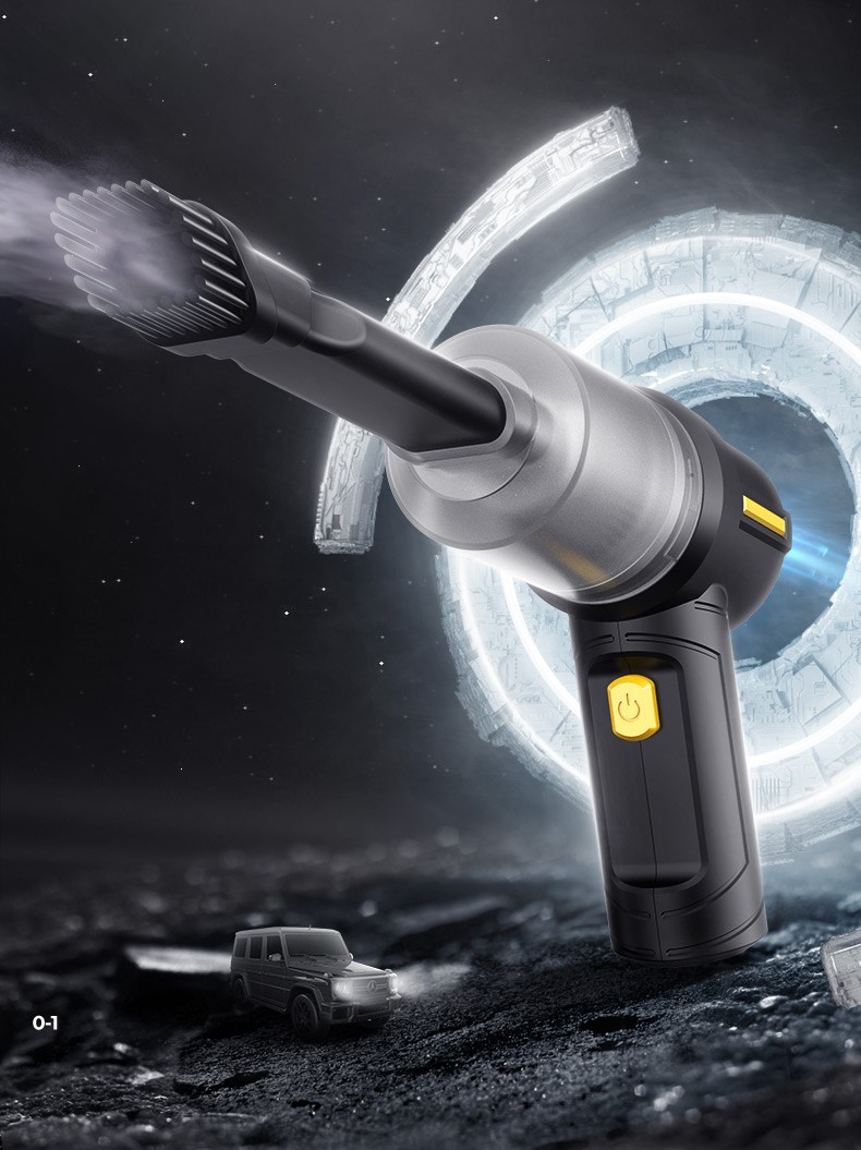 志高车载吸尘器迷你无线便捷手持式充电大功率汽车内用家用两用强力大