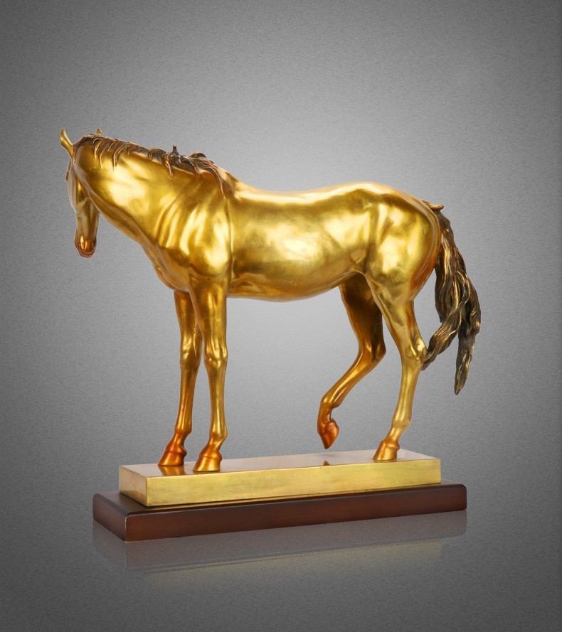 虹丰高档铜马客厅摆件全铜工艺品公司开业乔迁礼品老板办公桌创意装饰