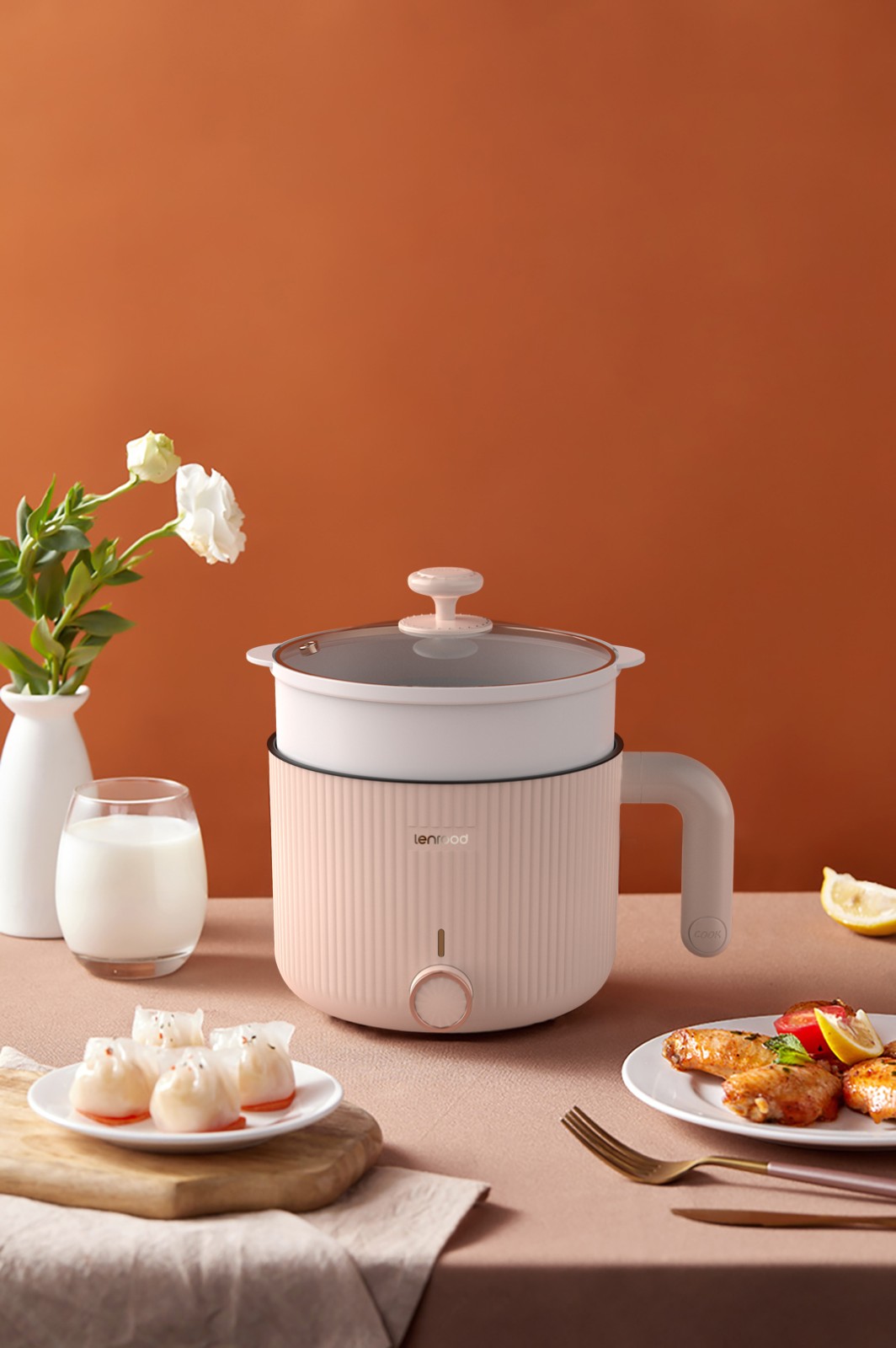 邻鹿 小电锅宿舍锅学生电煮锅多功能锅lr-006,上海时畅实业有限公司