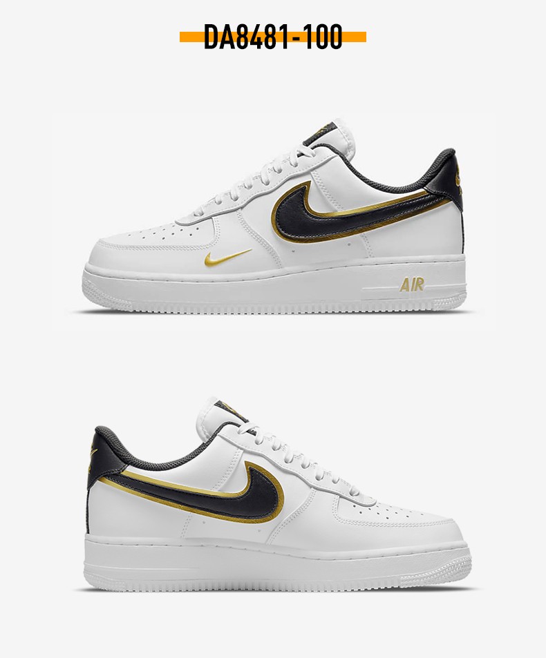 nike耐克airforce1af1黑金双勾空军一号男士休闲板鞋da848130043
