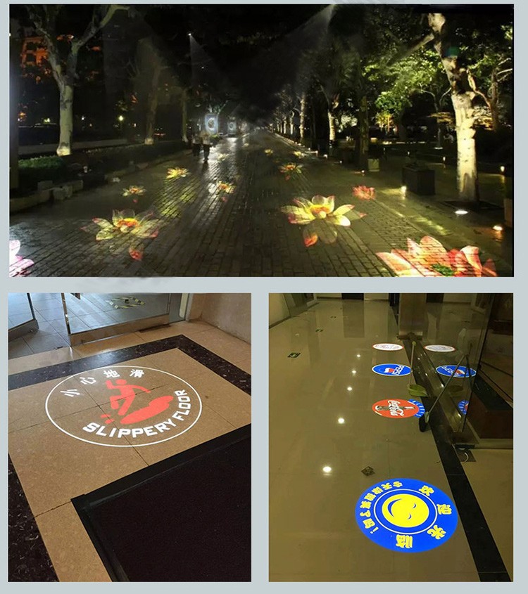 洁能辉广告logo投影灯户外地面led招牌射灯门店图案文字地摊引流图案