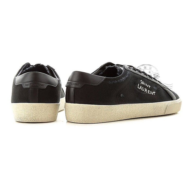 ysl圣罗兰男鞋牛皮court classic平底做旧休闲鞋611106 gup50 1000