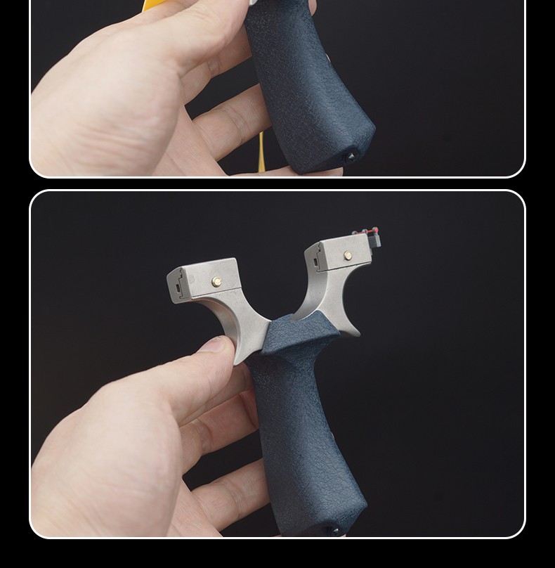 澳德森弹弓新款加强升级高精准户外成人竞技不锈钢弹弓抢加厚大力扁