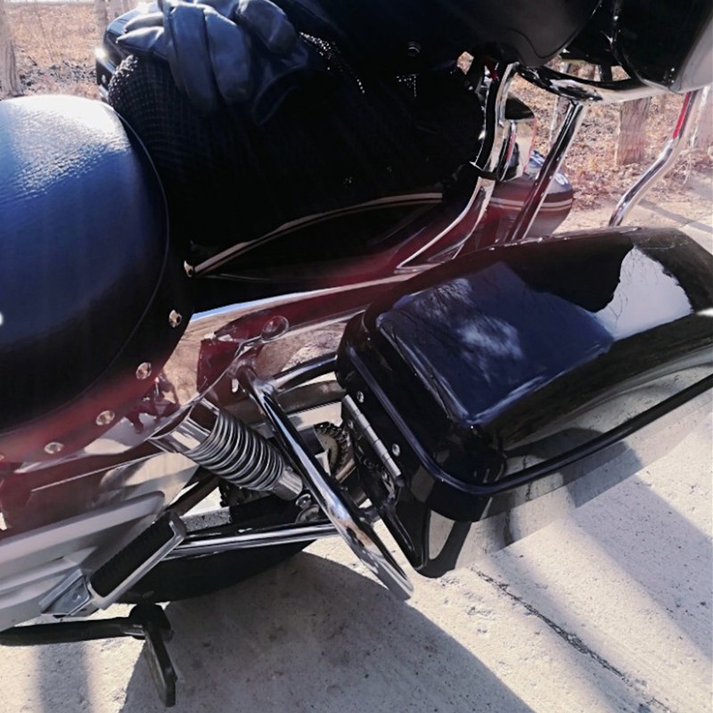 适用于豪爵铃木gz150a改装大边箱改装件黑色边箱一对