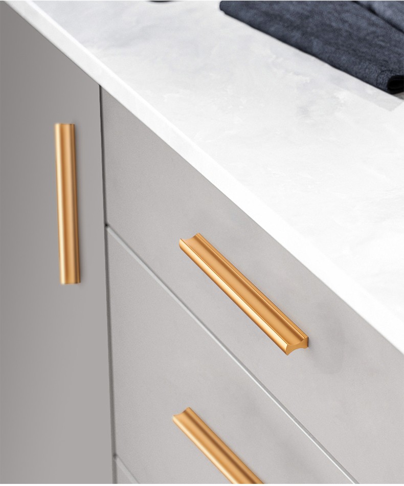 普雷达拉手衣柜门拉手五金橱柜门把手加长黑色现代简约抽屉柜门拉手