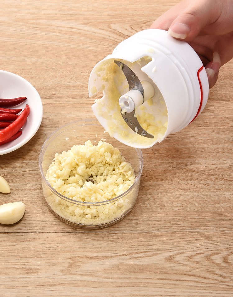打蒜器厨房迷你捣蒜器神器蒜泥器拉蒜器切蒜搅蒜搅碎机 二刀170毫升