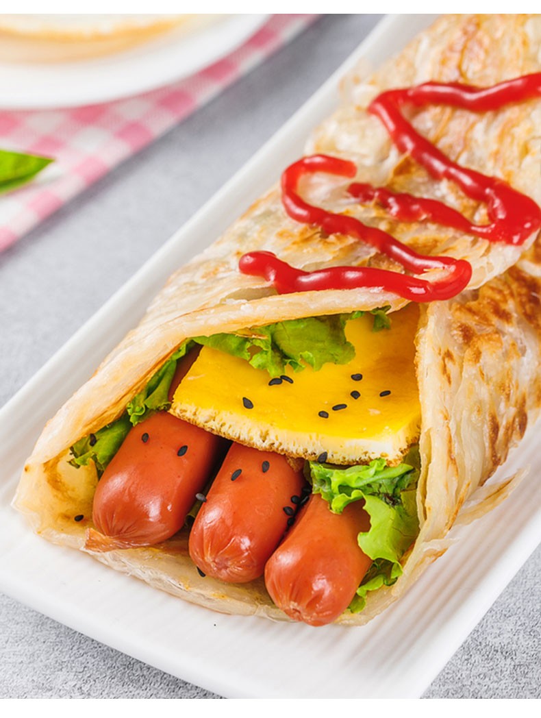 营养早餐葱香味面饼速冻手抓饼千层面饼手撕饼半成品台式葱油饼720g袋