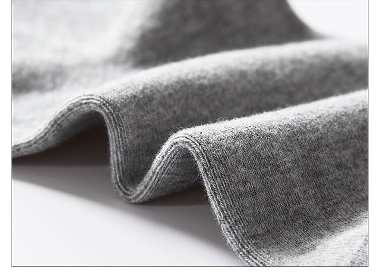 teal2022秋冬款纯色休闲棉质抗菌礼盒装男士中筒袜子男 2浅灰2深灰2