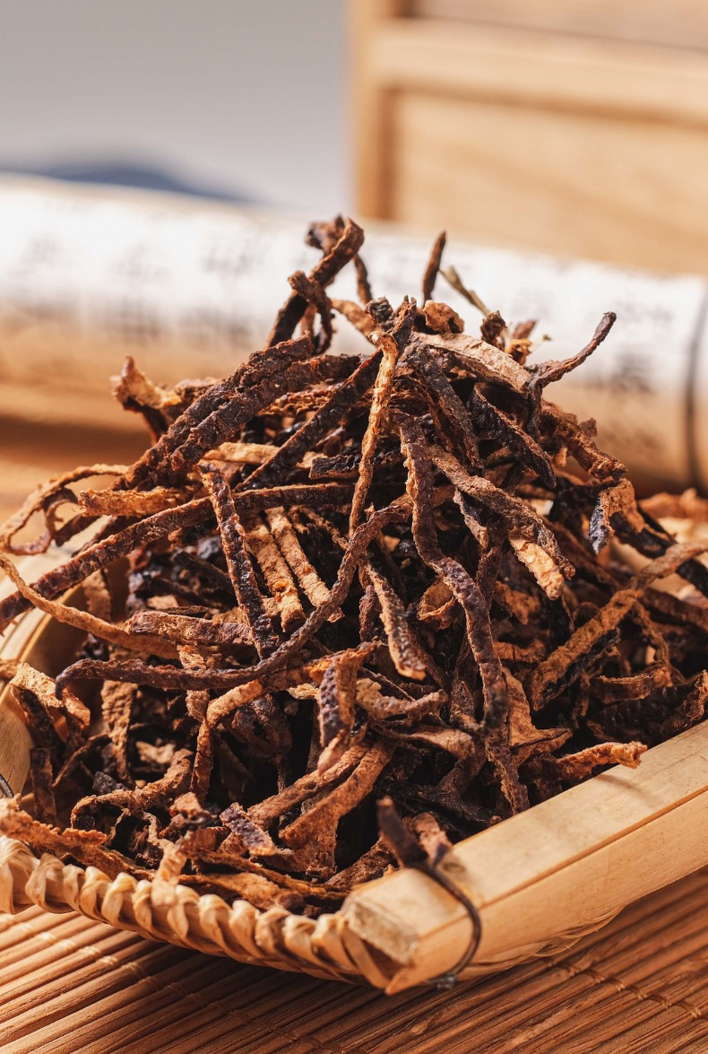 陈故堂新会陈皮丝五年十年十五年正宗广东新会老陈皮干茶泡水橘子皮