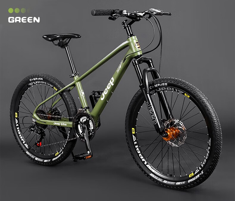 吉普jeep山地车自行车学生成人减震碟刹山地自行车男女变速越野中学生