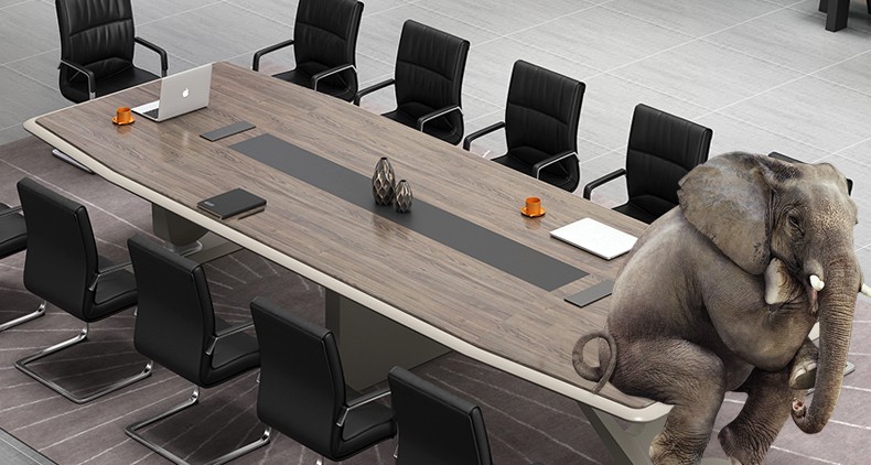 柏仁smcote高端商务会议室桌子组合工作台简约现代办公家具会议桌长桌