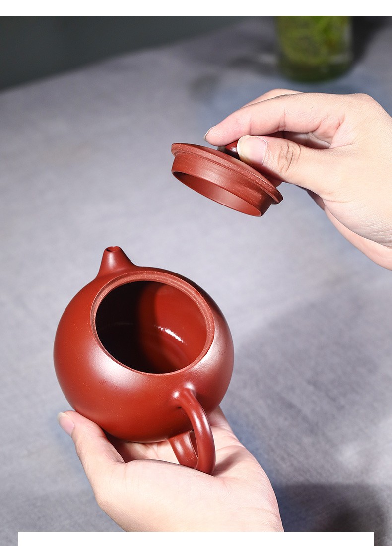 倒把西施宜兴紫砂壶泡茶壶顾丹宁纯全手工紫砂茶壶大红袍卡盖西施