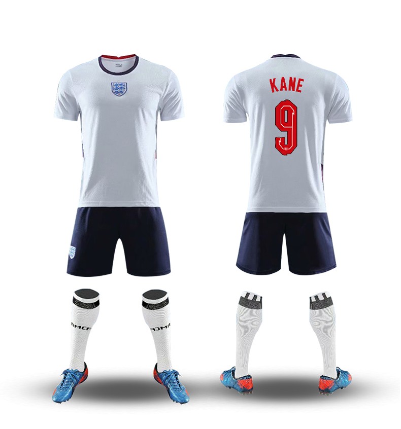 速胜2021新款英格兰足球服套装男女9号主场国家队比赛训练定制球衣diy