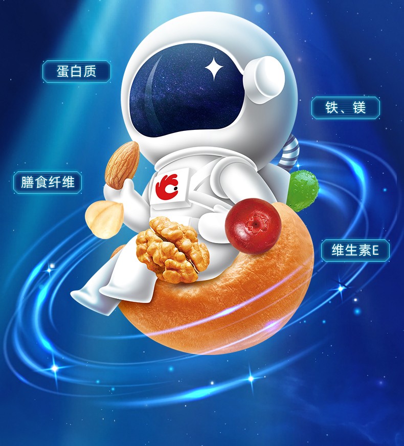 88759-洽洽 每日坚果礼盒750g核桃腰果干果组合年货礼盒团购 750g/30袋-详情图