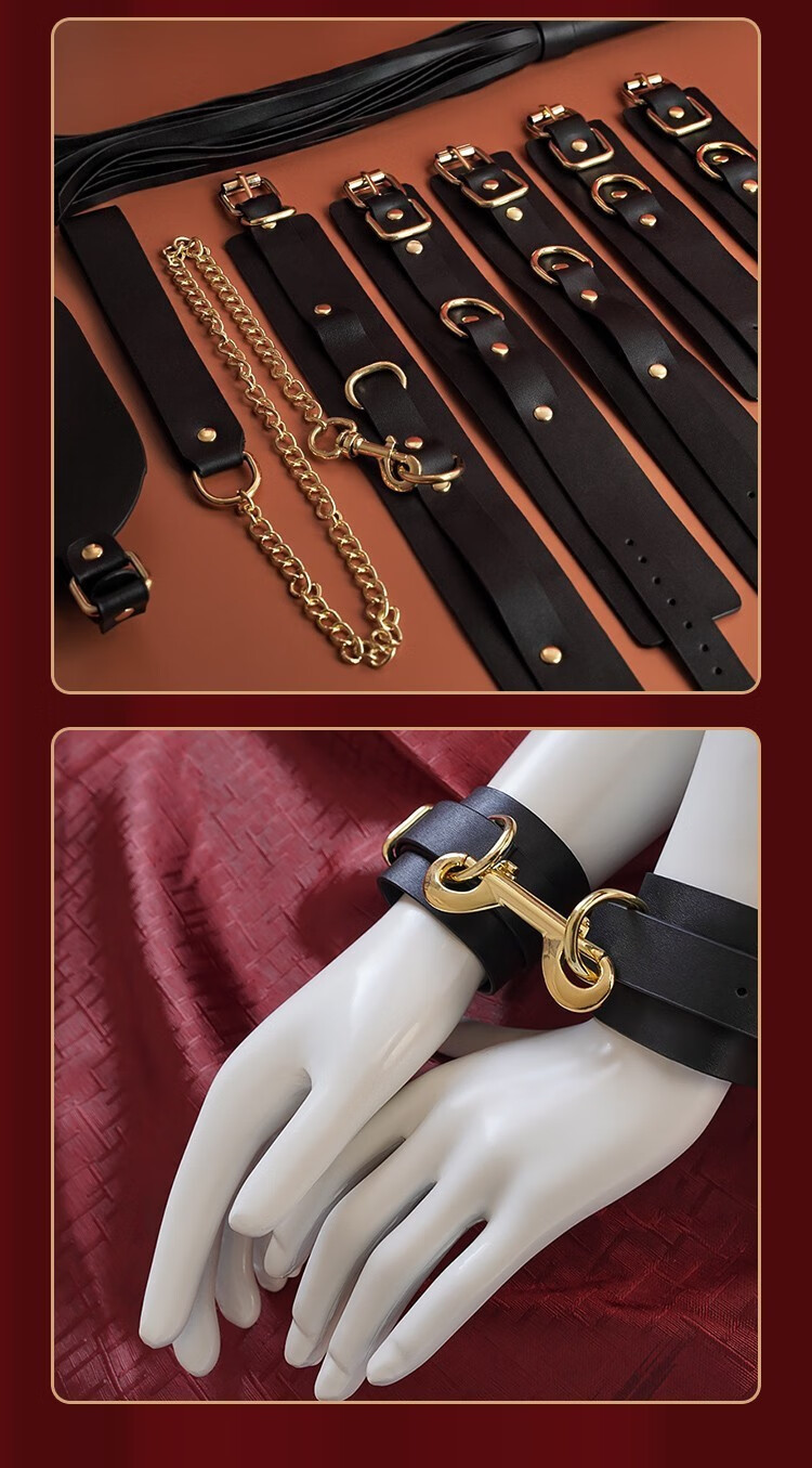 sm情趣刑用品项圈房事道具变态用品捆绑手铐夫妻爱爱姿势玩具套装口球