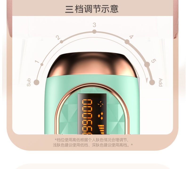 璐瑶脱毛仪冰点激光脱毛器家用无痛刮毛脱毛器神器脸部唇毛全身腋下