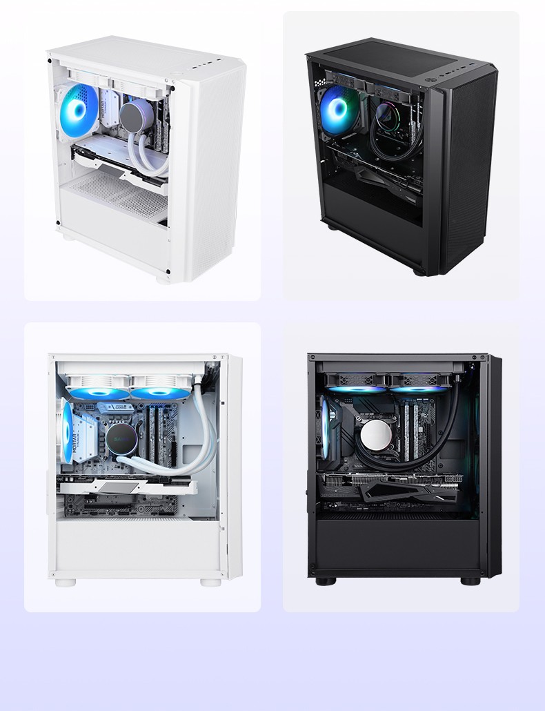先马sama先马风致240台式电脑主机箱6风扇位240水冷位多硬盘位玻璃