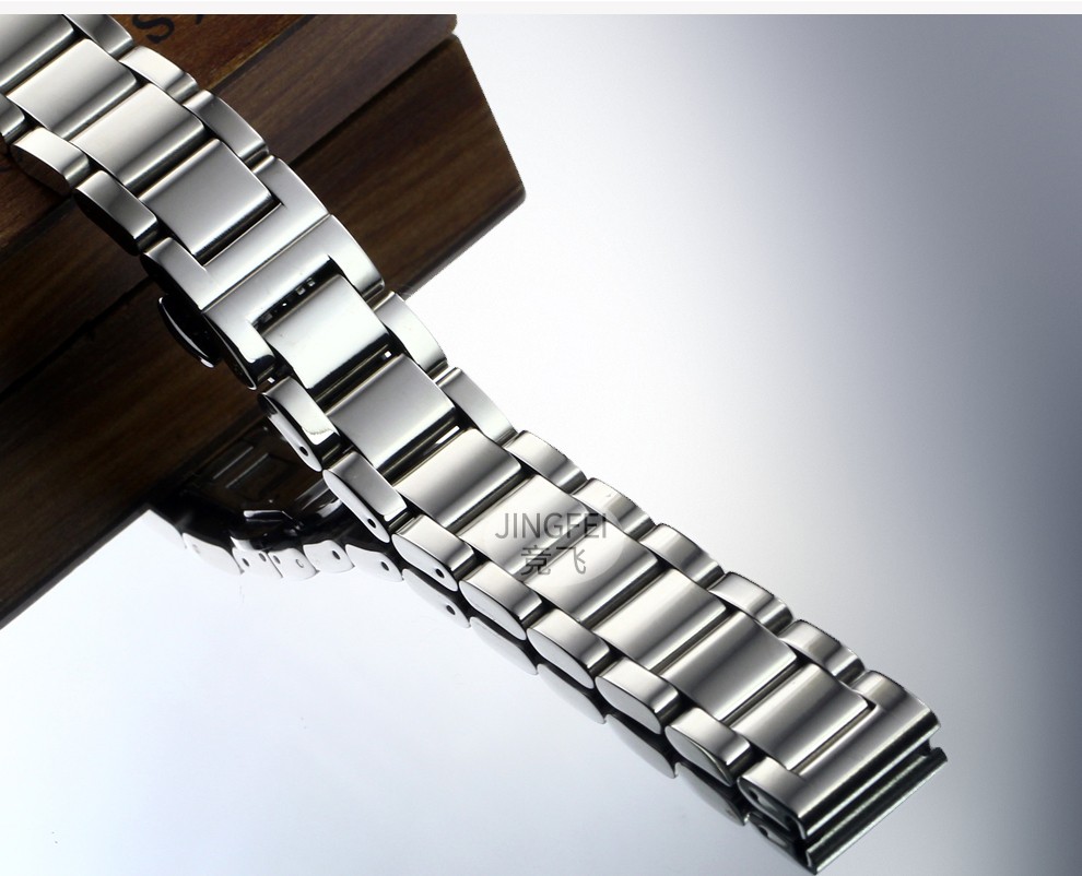 适配huawei华为钢表带watchgt智能腕表316实心精钢金属表带配件男