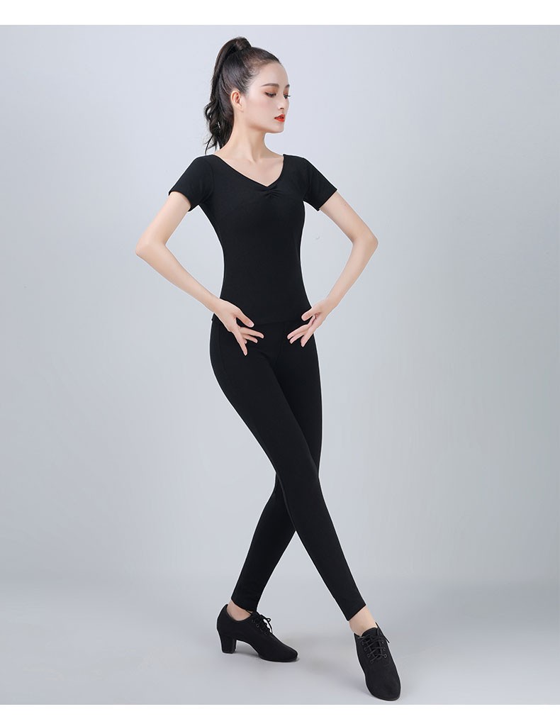 丹宝罗doubl芭裤女舞蹈九分黑色舞蹈裤五分芭基裤七分形体裤紧身裤