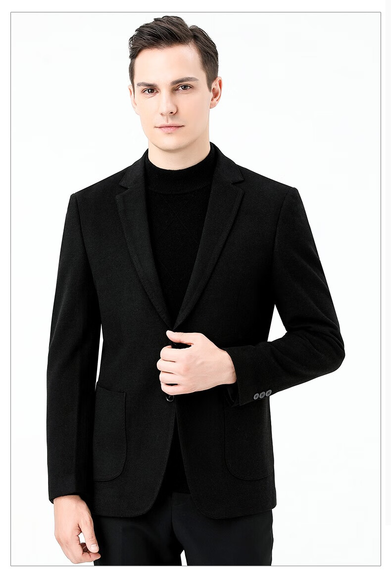 高端品牌西服男秋冬季新款青中年男士商务休闲修身外套职业西装婚礼