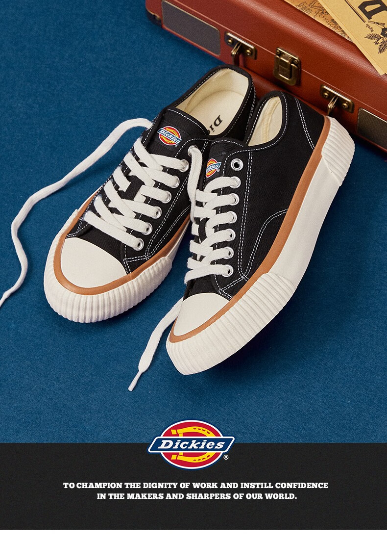 dickies帆布鞋男新款低帮男鞋休闲鞋子情侣款学生布鞋