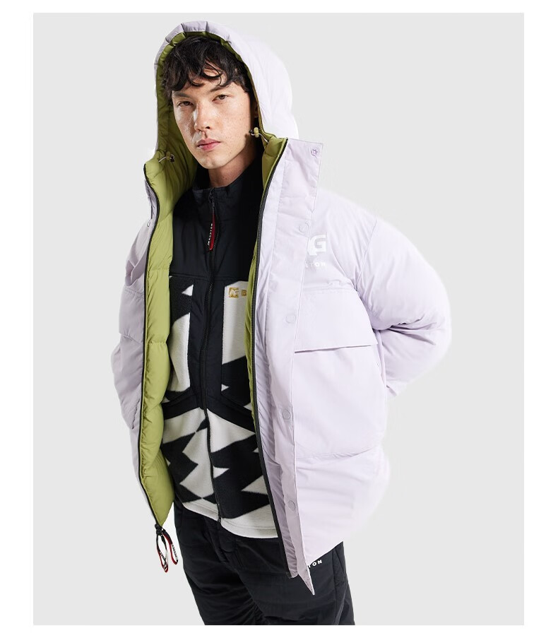 burton analog ag系列男士railed hooded羽绒服 235351 23535100500 s