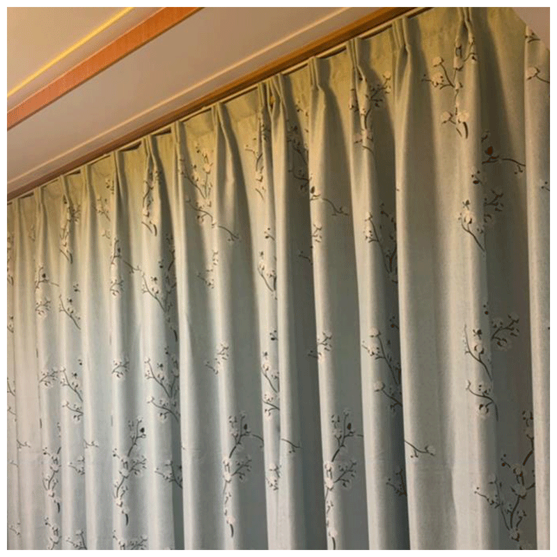 禧愿窗帘免打孔安装滑轨门帘出租屋飘窗隔断导轨顶侧装自粘贴轨道