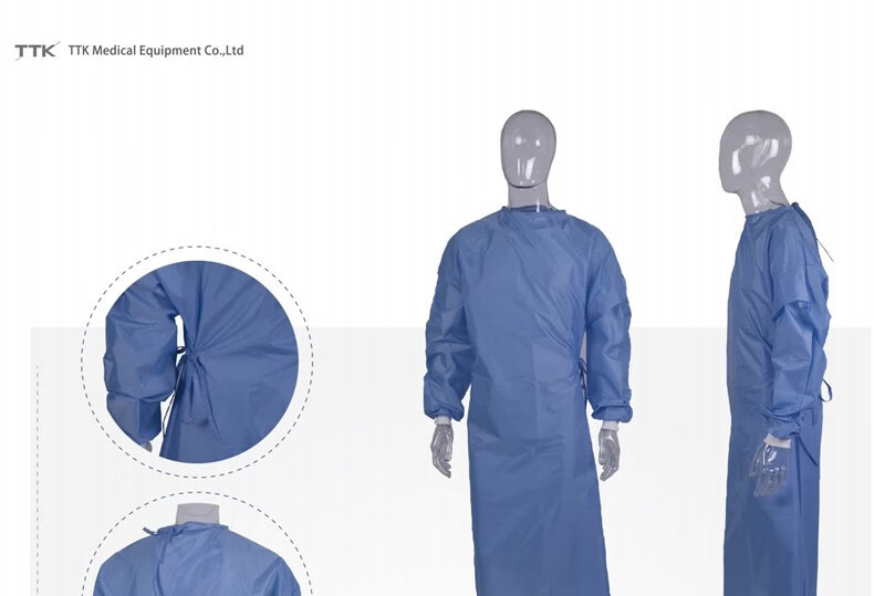 涂泰克ttk一次性医用防护服无菌型隔离衣防护服成人坐飞机连身式带帽
