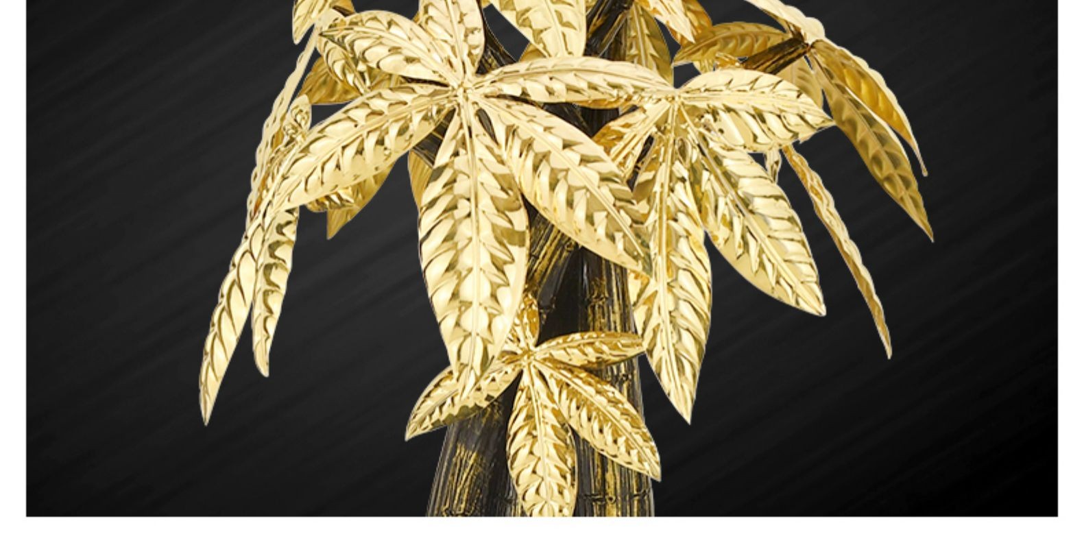 唐偆居金箔发财树摇钱树摆件公司新店乔迁新居开业礼品办公室家居客厅