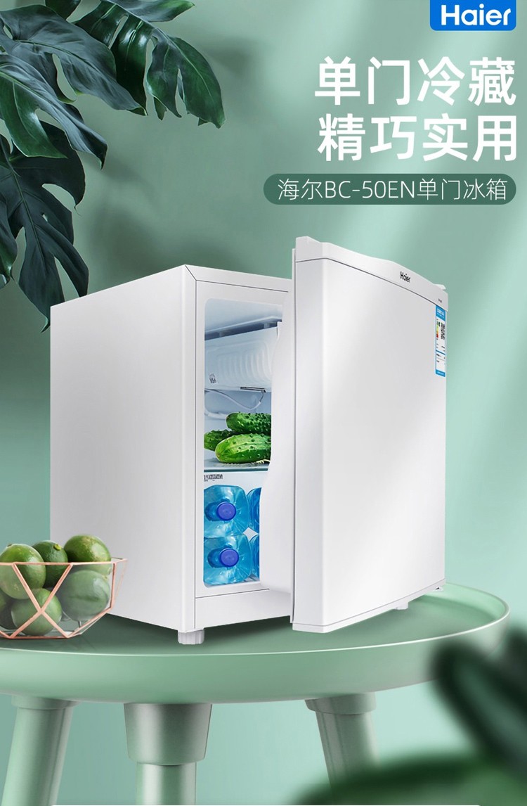 海尔haier小冰箱寝室冰箱迷你冰箱冷藏冷冻迷你办公室公寓宿舍小型