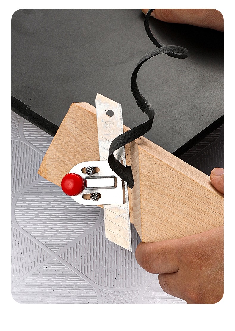 石膏板v型倒角器45度大斜角八字木工刨子吸音板专用工具倒角1把榉木