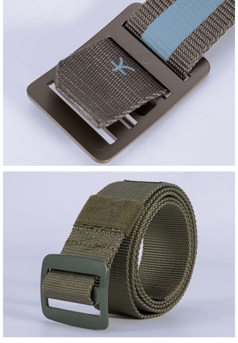 甲者编织内腰带战术腰带男士尼龙腰带结实耐用绿色编织内腰带大号