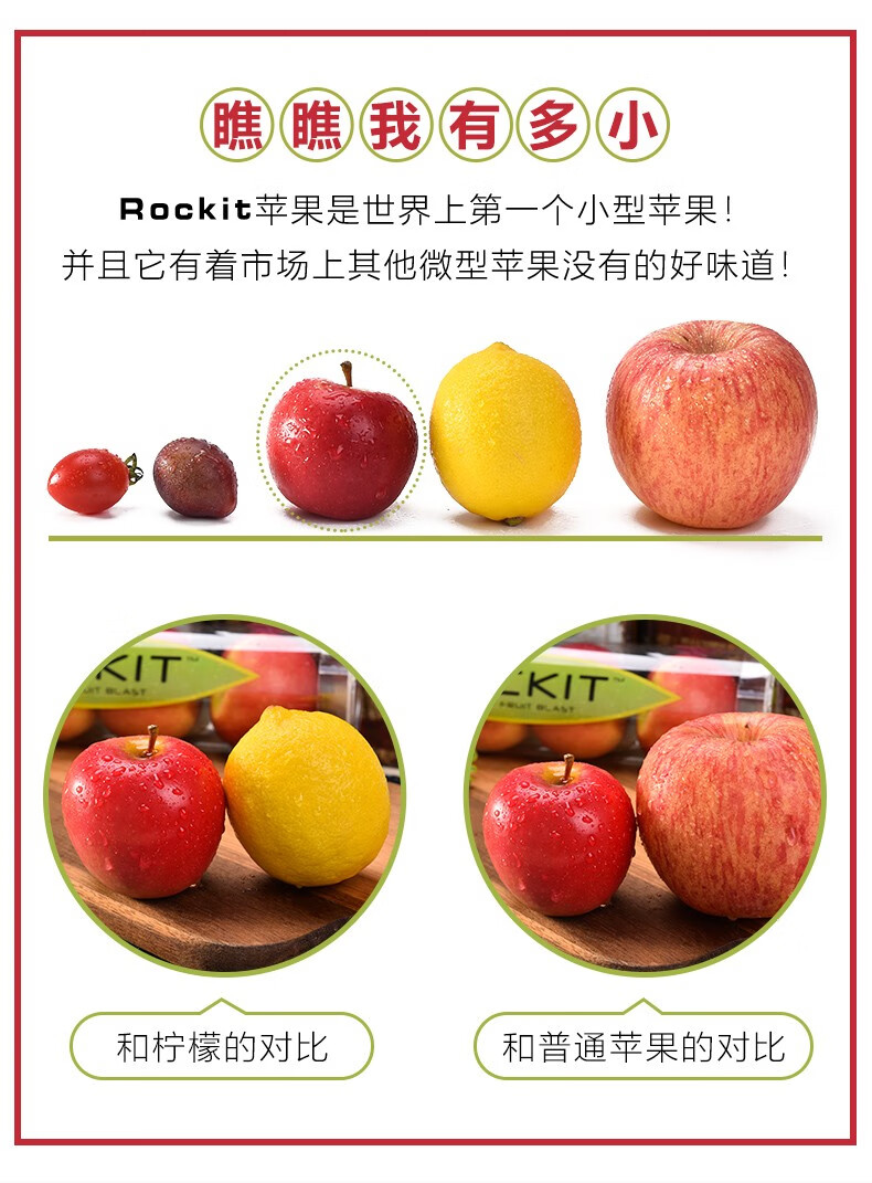 新西兰火箭苹果 新鲜当季迷你小苹果脆甜沙果孕妇 8桶【精选优果】